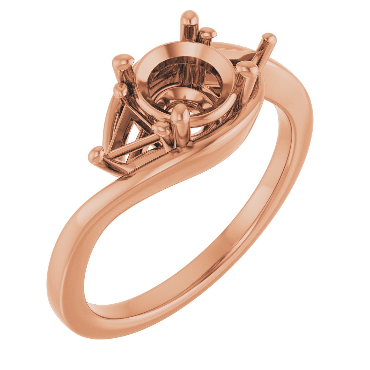 Three-Stone Bypass Engagement Ring