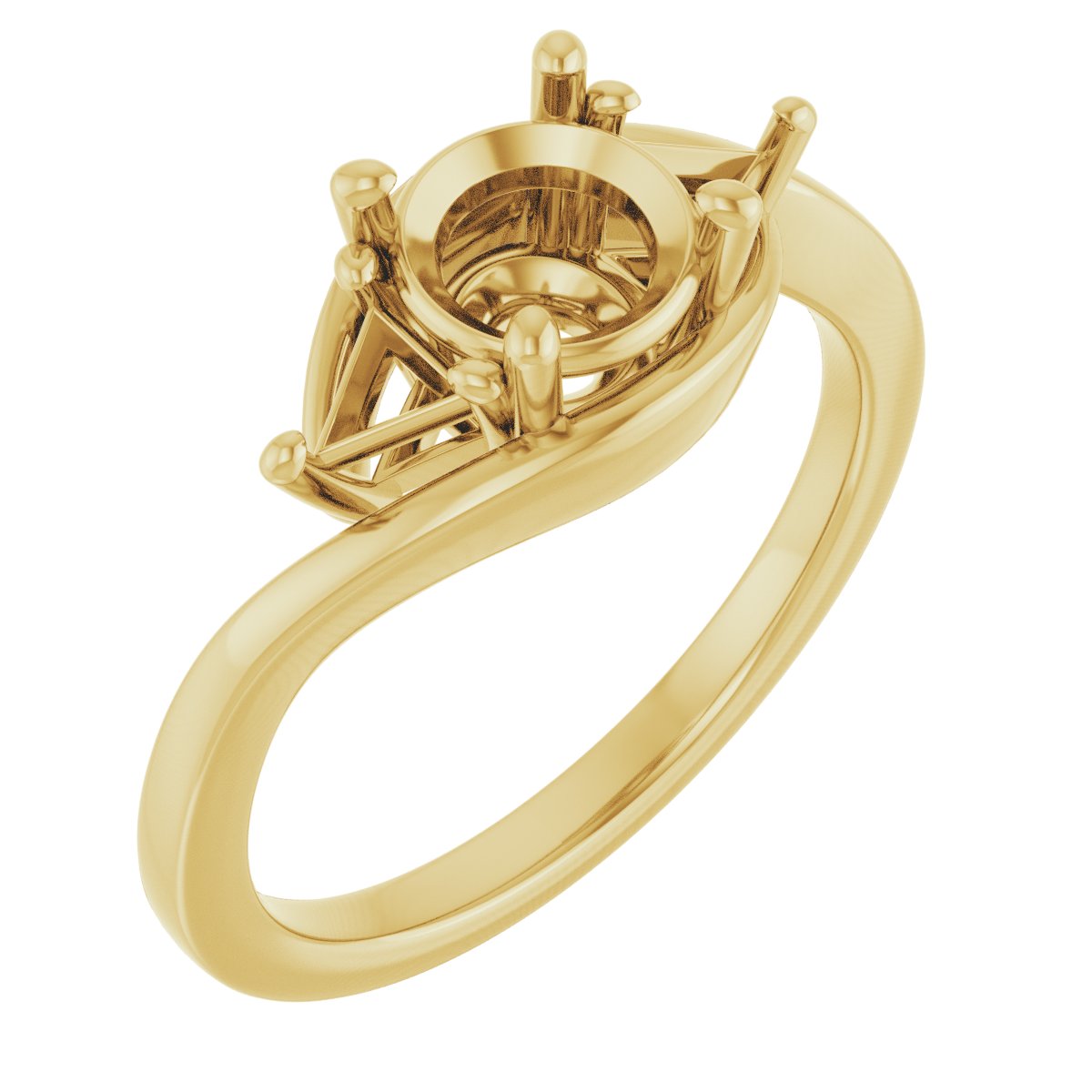 Three-Stone Bypass Engagement Ring