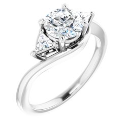 3-Stone Bypass Engagement Ring