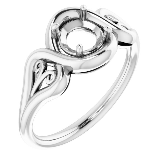 Filigree Solitaire Ring