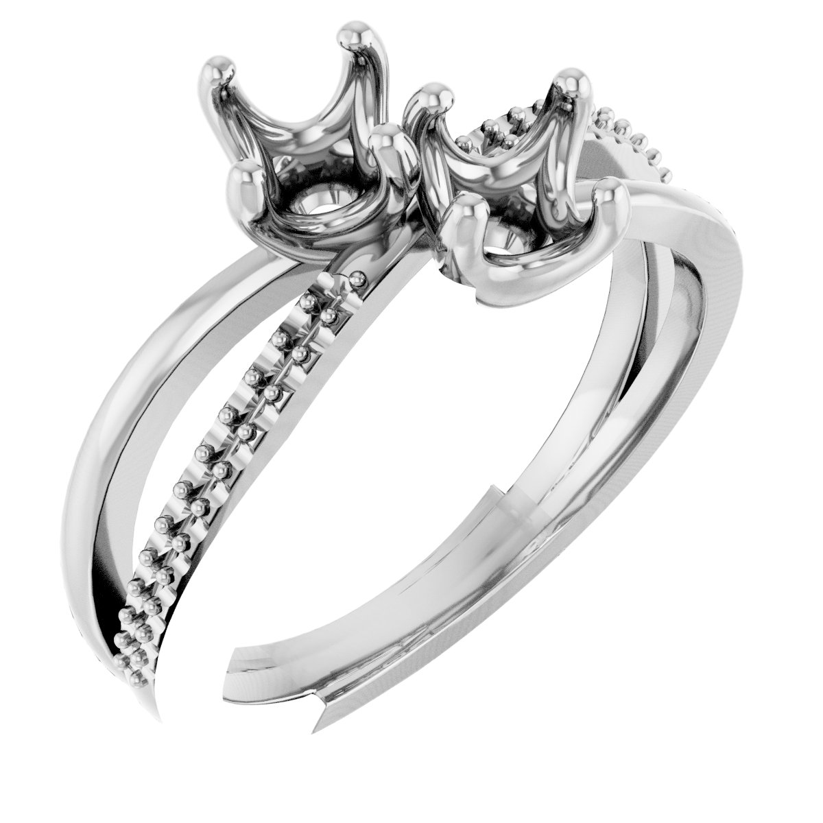 Two-Stone Engagement Ring or Band