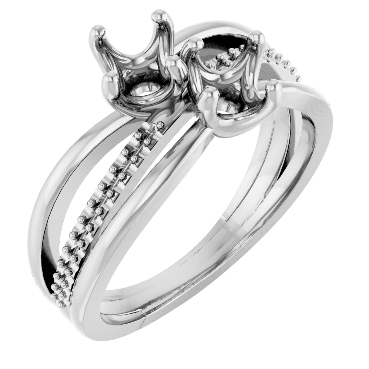 Two-Stone Engagement Ring or Band