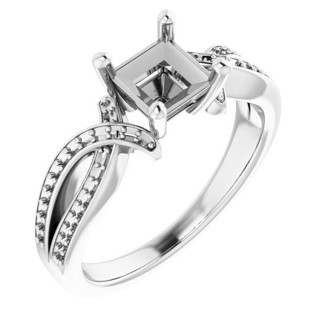 Accented Engagement Ring