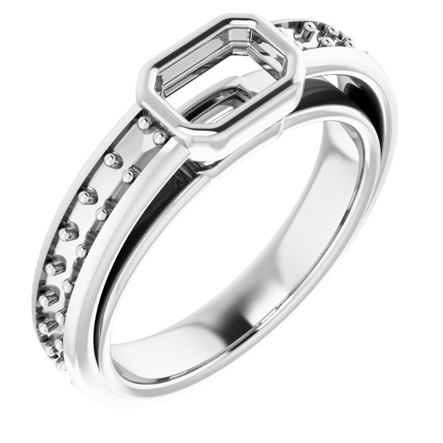 Bezel-Set Solitaire Engagement Ring