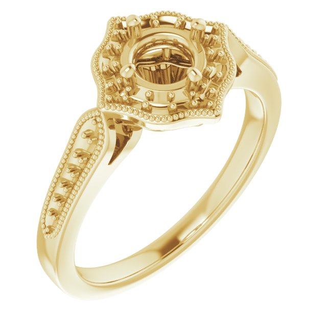 Vintage-Inspired Halo-Style Ring