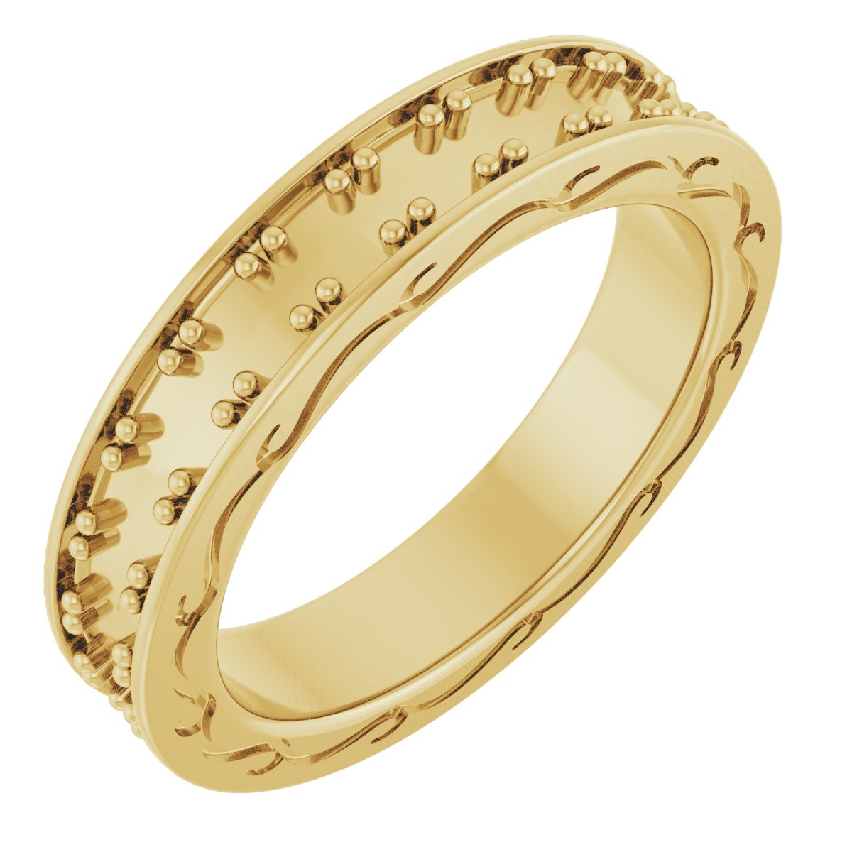 14K Yellow 1.375 CTW Diamond Round Eternity Band Size 7 Ref 12152534