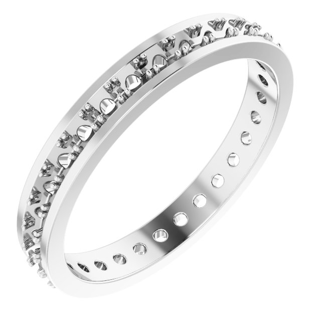 Platinum .375 CTW Diamond Eternity Band Size 4 Ref 12484525