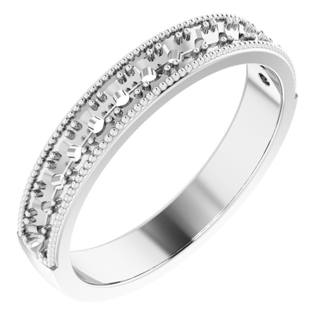 14K White 3/8 CTW Lab-Grown Diamond Anniversary Band