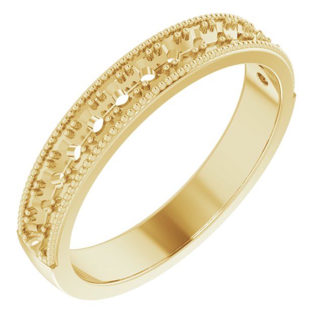 14K Yellow 3/8 CTW Natural Diamond Anniversary Band