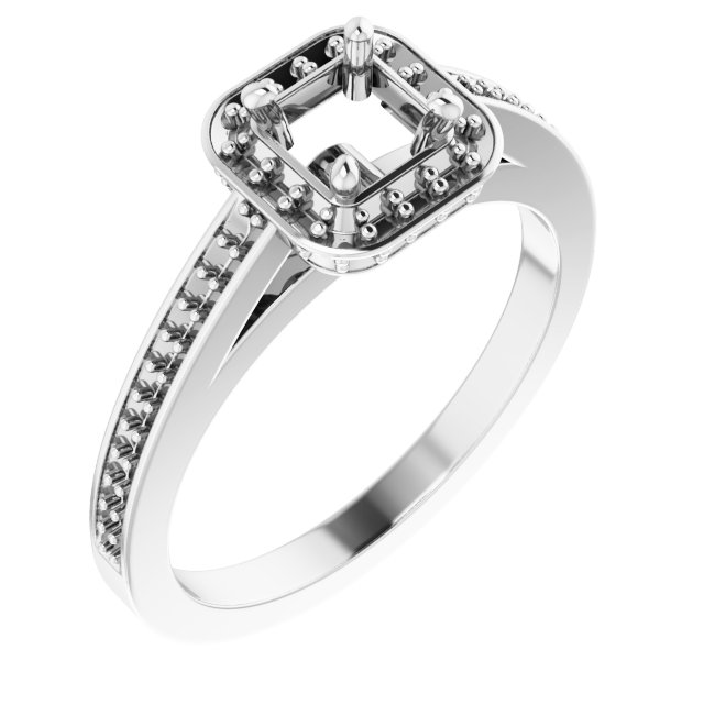 Halo-Style Engagement Ring