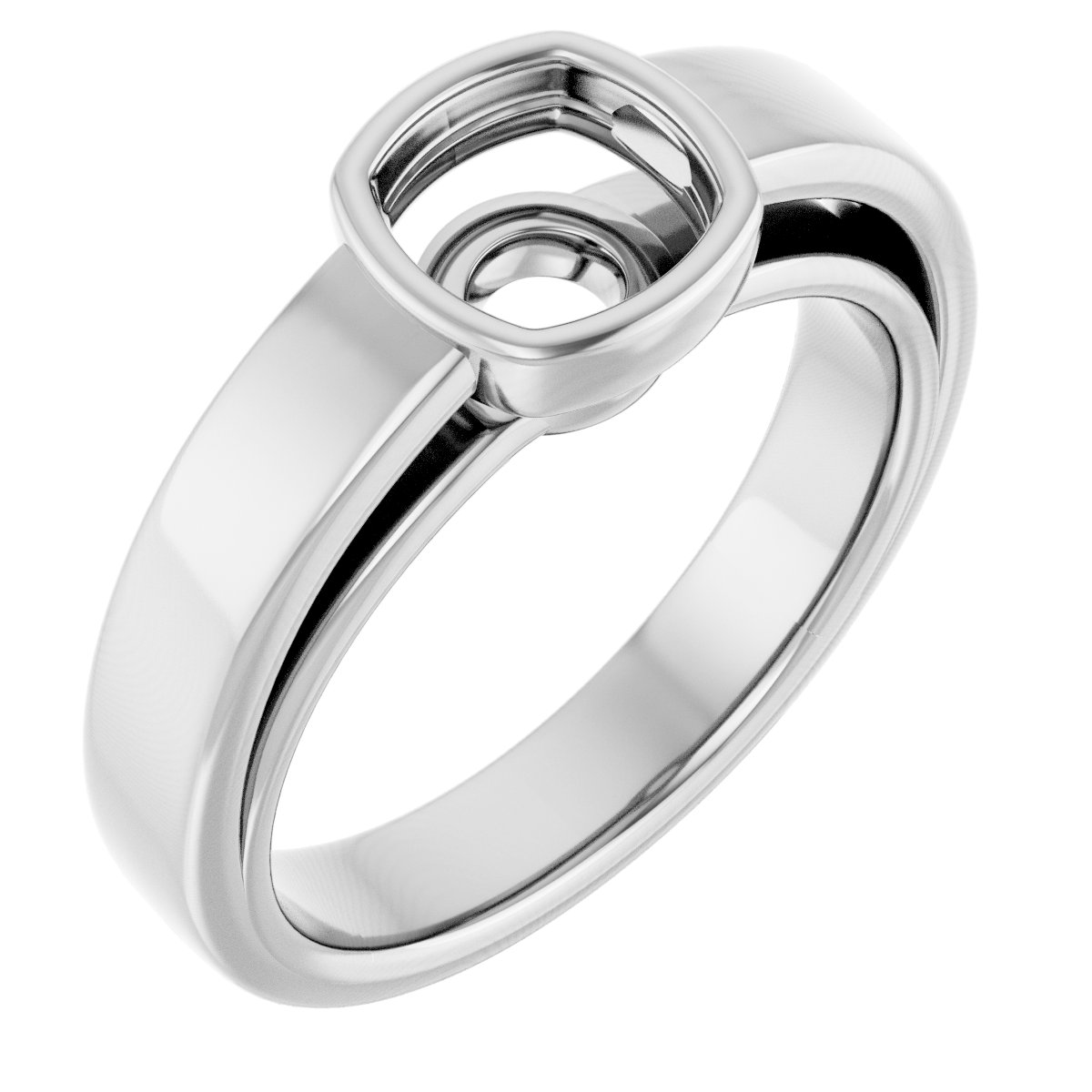 Bezel-Set Solitaire Engagement Ring