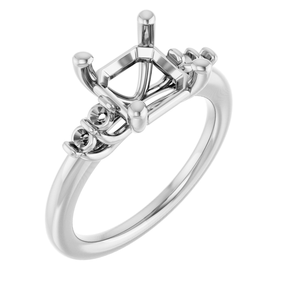 Accented Engagement Ring