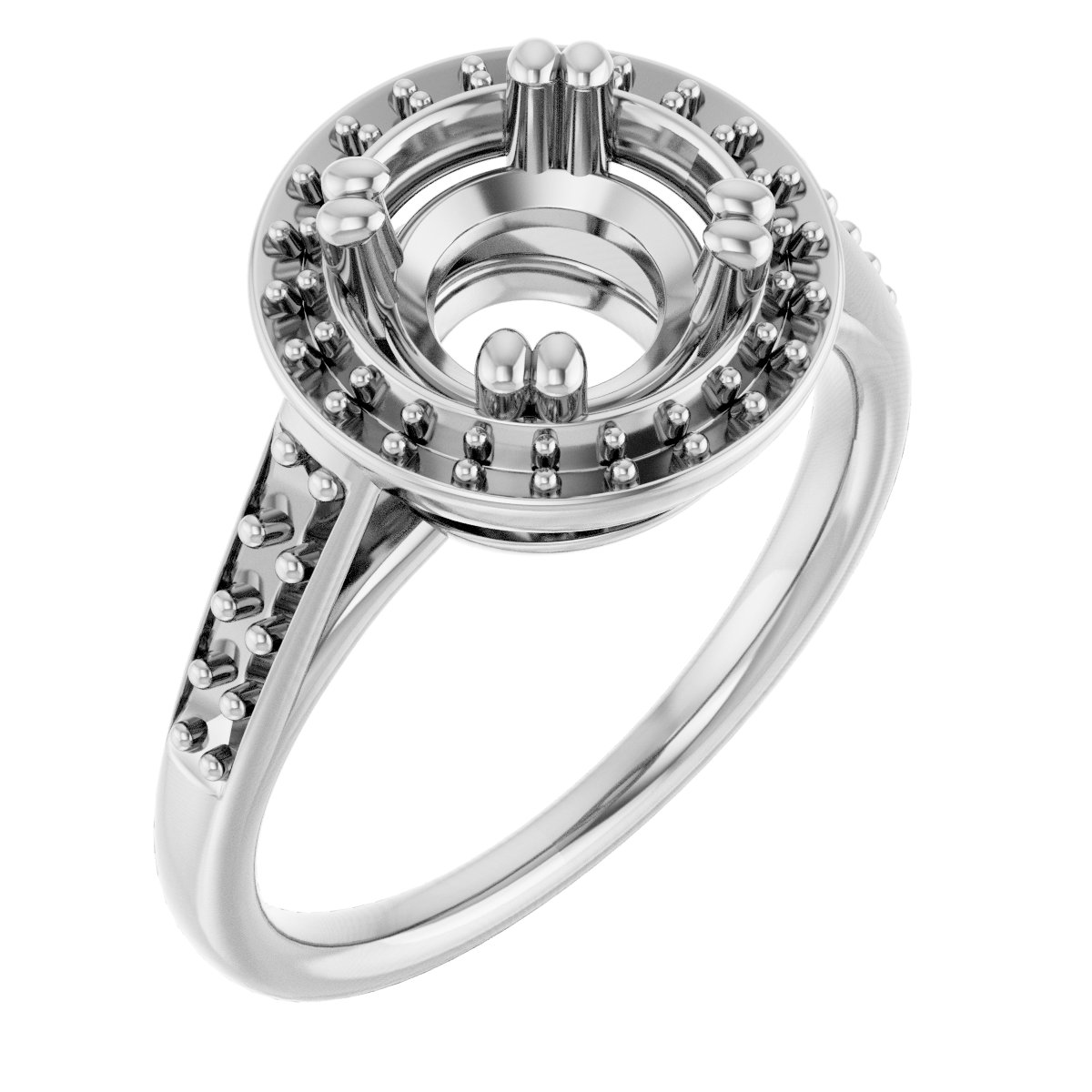 Halo-Style Engagement Ring