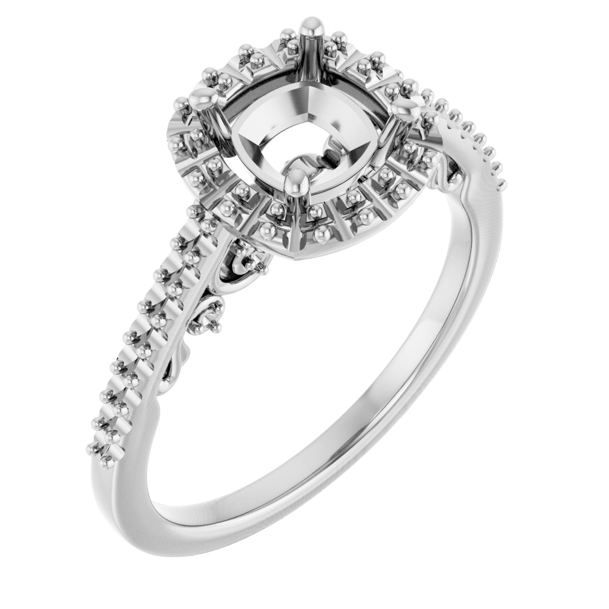 Halo-Style Engagement Ring