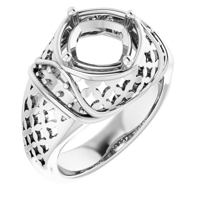 Accented Openwork Ring