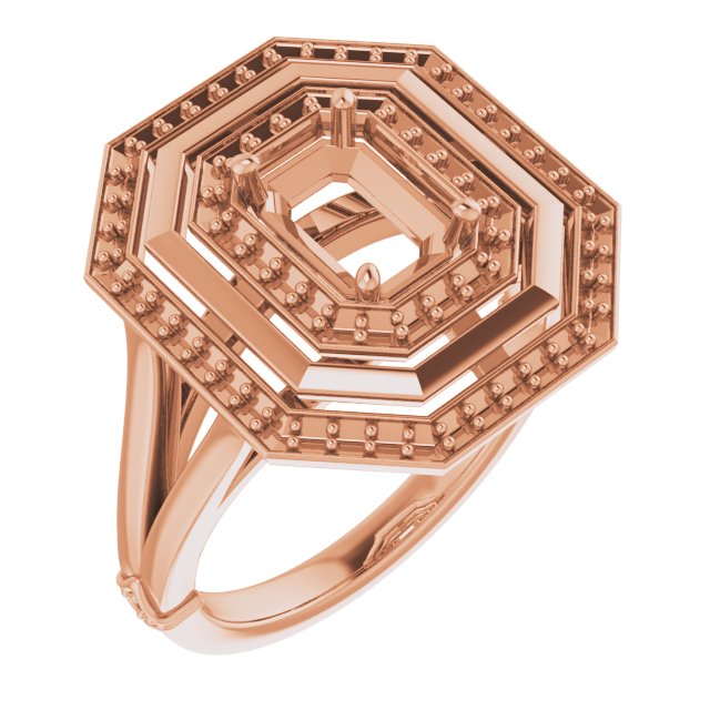 Double Halo-Style Ring