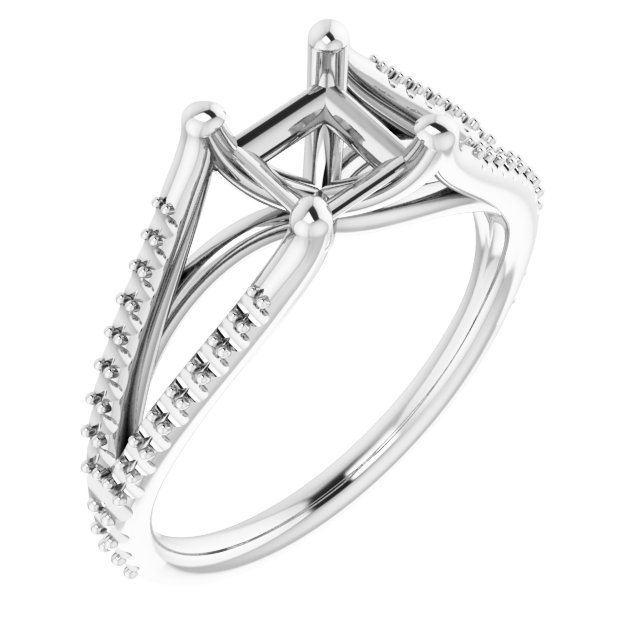 Accented Engagement Ring