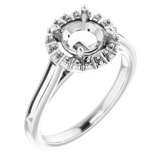 Halo-Style Engagement Ring