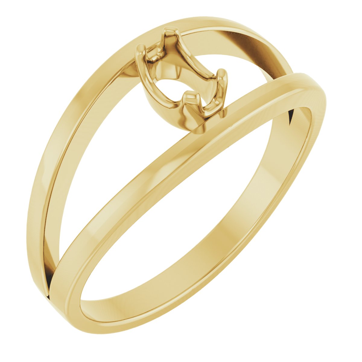Family Negative Space Ring