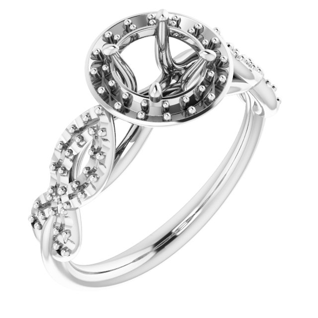 Halo-Style Infinity-Inspired Engagement Ring