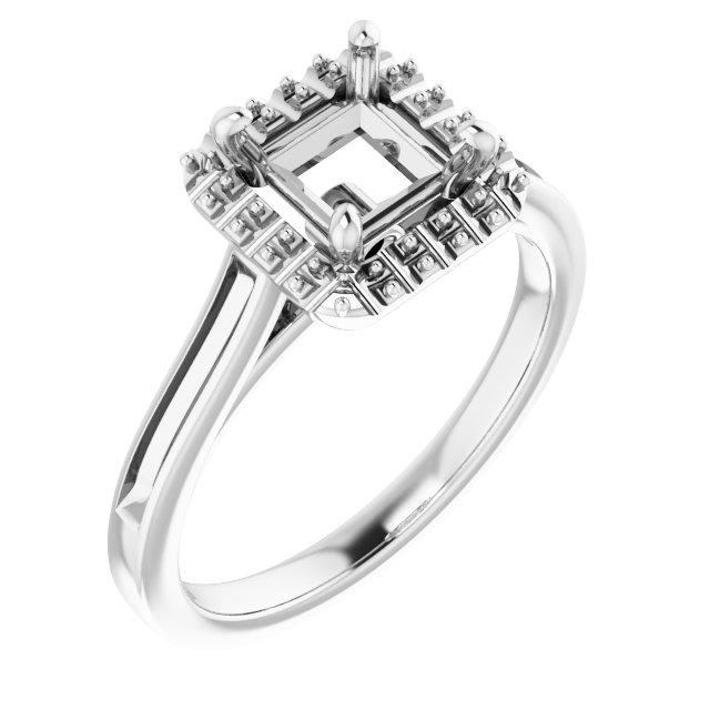Halo-Style Engagement Ring