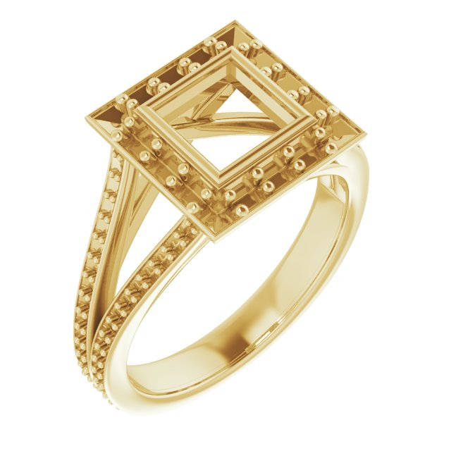 Bezel-Set Halo-Style Engagement Ring