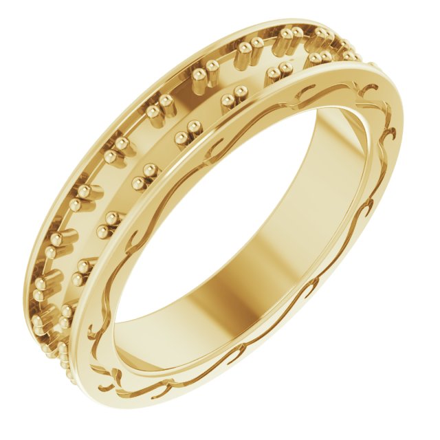 14K Yellow 1 CTW Diamond Round Eternity Band Size 5 Ref 12152132