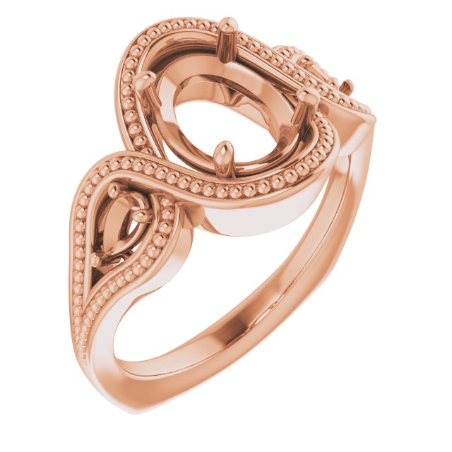 Beaded Criss-Cross Ring