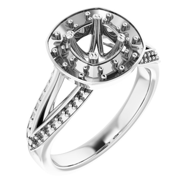 Halo-Style Engagement Ring