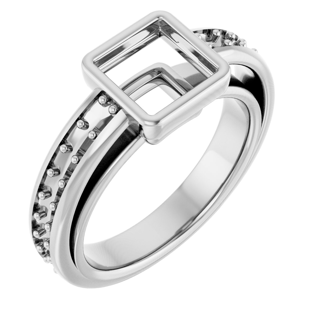 Bezel-Set Solitaire Engagement Ring