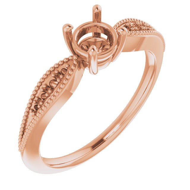 Accented Vintage-Inspired Engagement Ring or Band