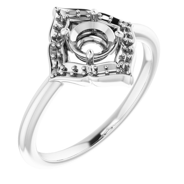 Vintage-Inspired Halo-Style Ring