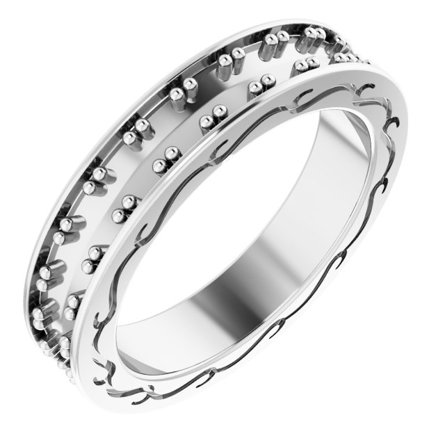 14K White 1.375 CTW Diamond Round Eternity Band Size 6 Ref 12152459