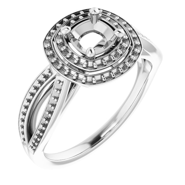Double Halo-Style Ring