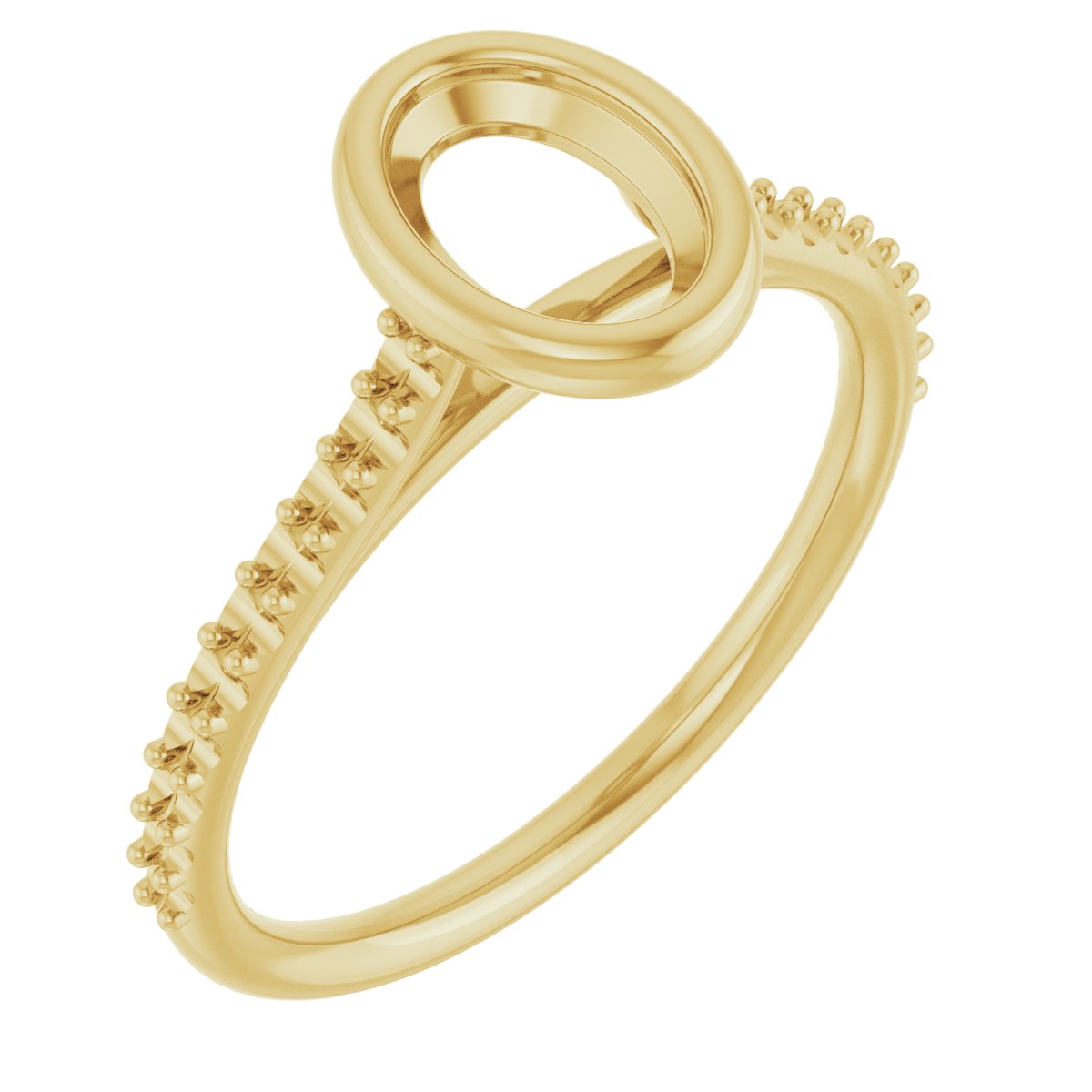 Bezel-Set Accented Engagement Ring