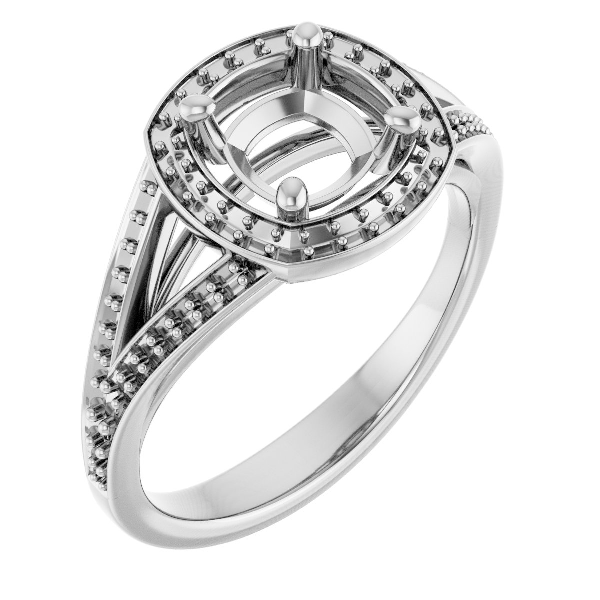 Halo-Style Engagement Ring