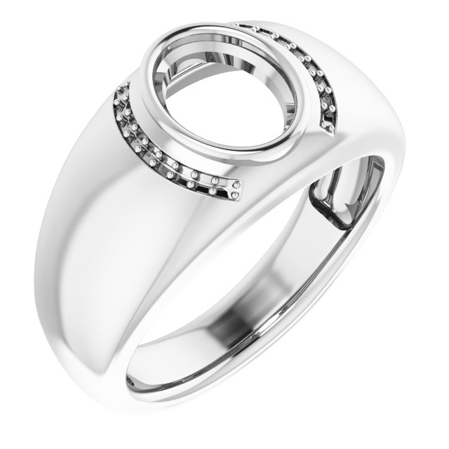 Accented Bezel-Set Ring