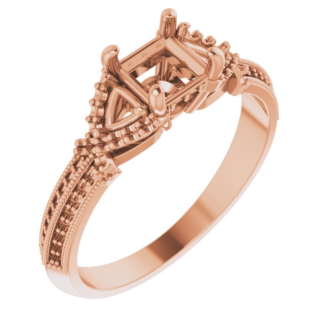 Pavé-Style Accented Engagement Ring