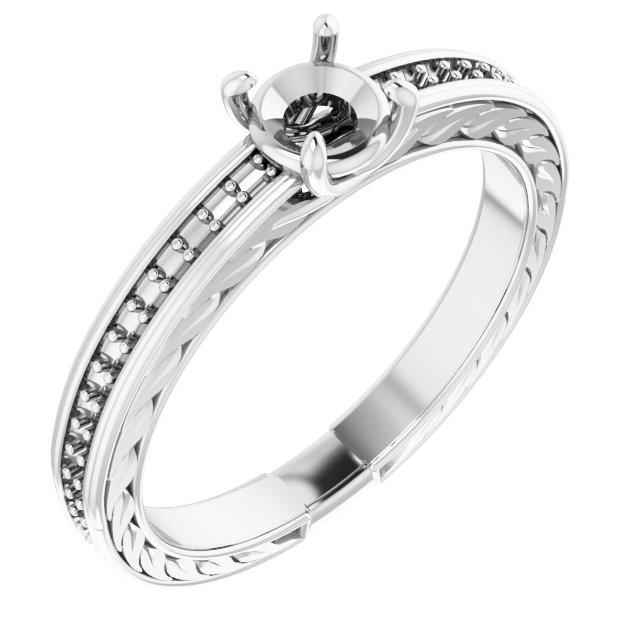 Accented Engagement Ring
