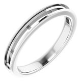 Platinum 4x2 mm Straight Baguette Ring Mounting