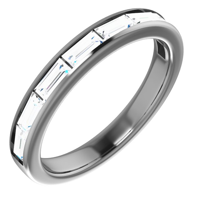 14K White Sapphire Ring 