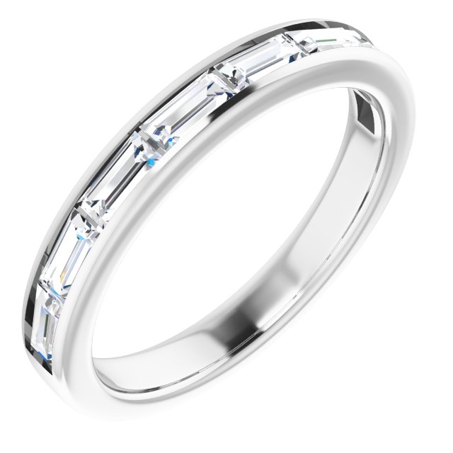 14K White Sapphire Ring