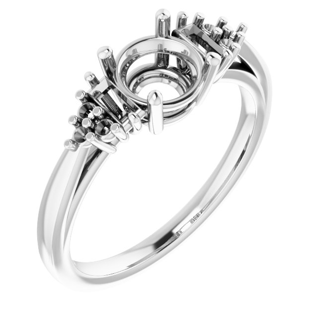 Accented Engagement Ring