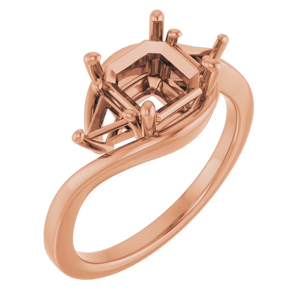 Three-Stone Bypass Engagement Ring
