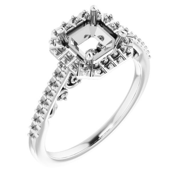 Halo-Style Engagement Ring