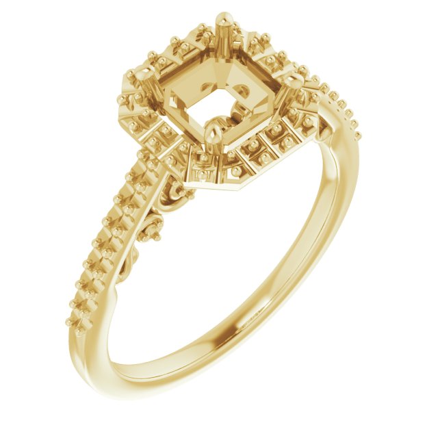 Halo-Style Engagement Ring