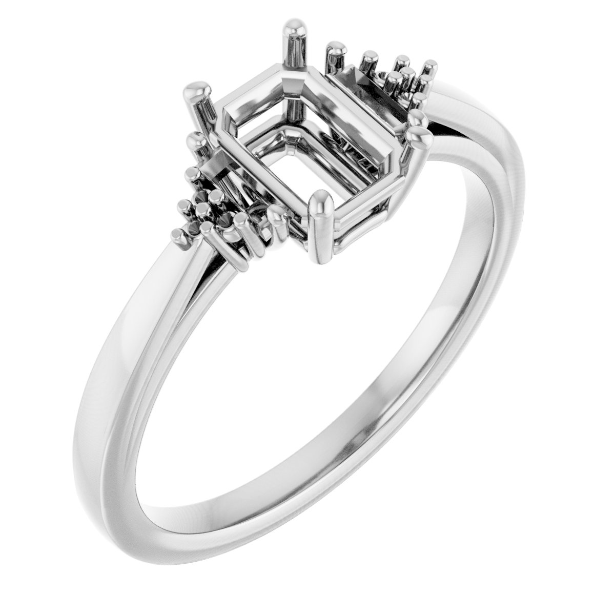 Accented Engagement Ring