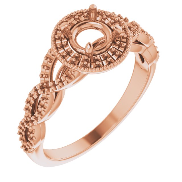 Halo-Style Infinity-Inspired Engagement Ring or Band