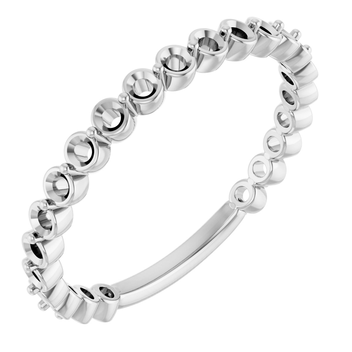 Platinum 3/4 CTW Natural Diamond Anniversary Band