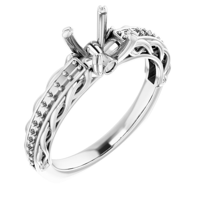 Accented Engagement Ring